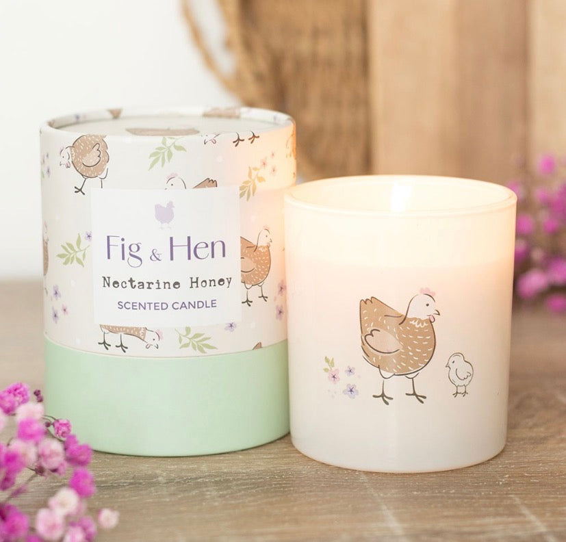 Mother Hen Nectarine Honey Candle