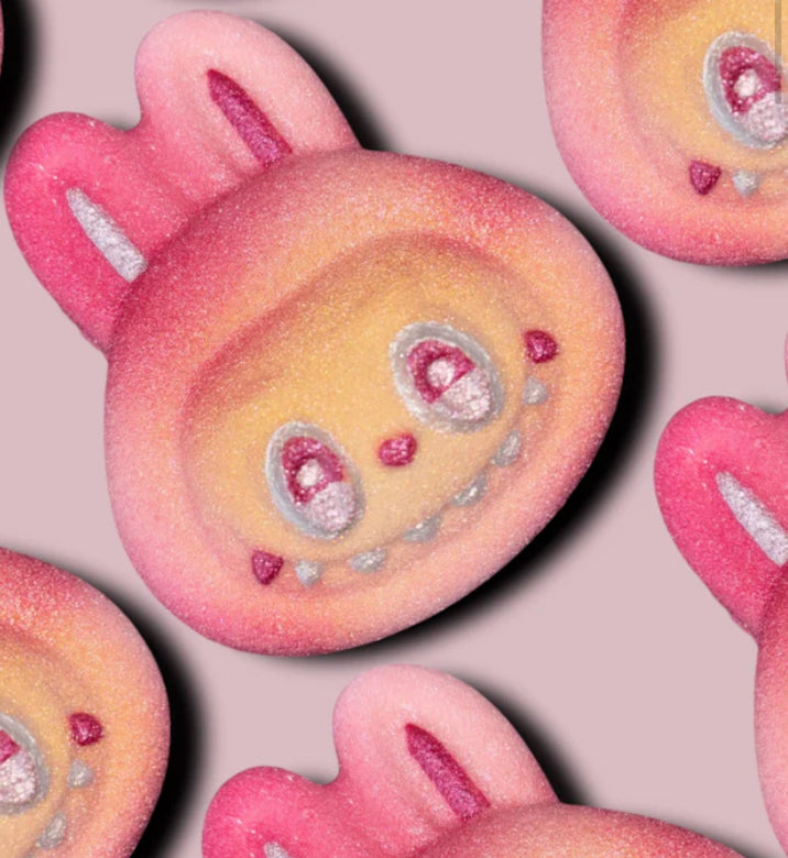Pink eyes open lab Bath Bomb