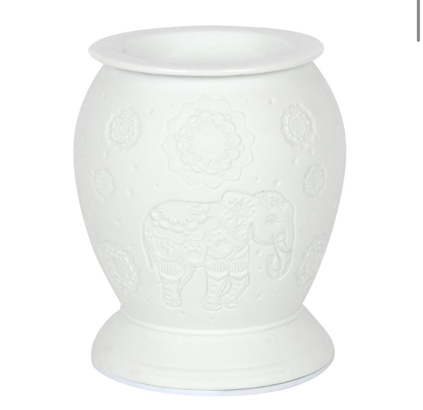 Elephant white ceramic electric burner
