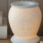 Tree of life white ceramic Electric warmer