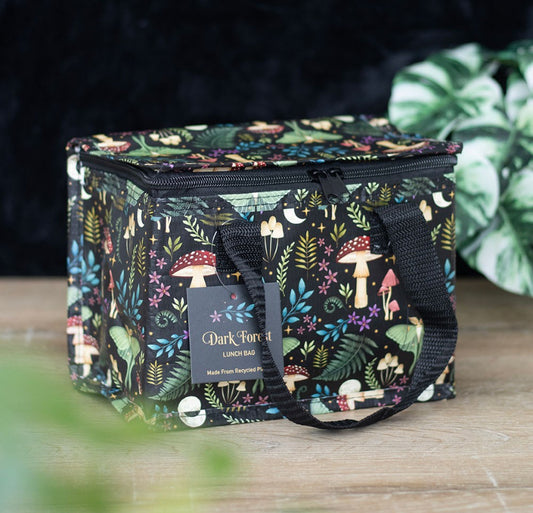 DARK FOREST PRINT LUNCH BAG