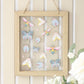 FLORAL BUG PRINT GLASS WALL HANGING