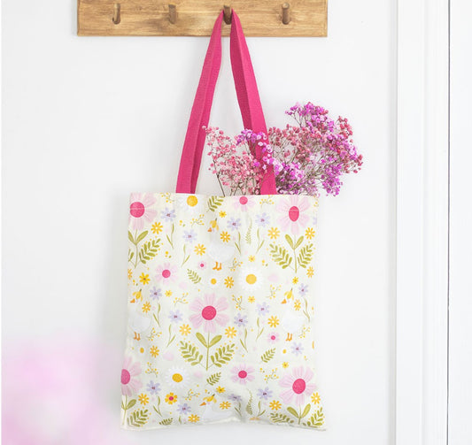 Daisy & Duck Print Tote Bag
