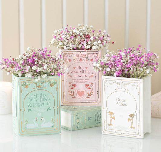 Book Shaped Vases