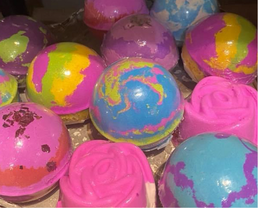 Round/Rose shaped Bath bombs