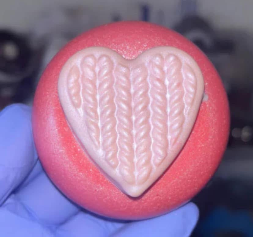 Sale! Round Love heart soap!