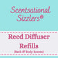 Reed Diffuser Refill Oils (Bath & Body scents)100ml bottles.