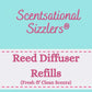 Reed diffuser refill oils (Fresh & Clean) 100ml bottles