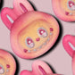 Pink eyes open lab Bath Bomb