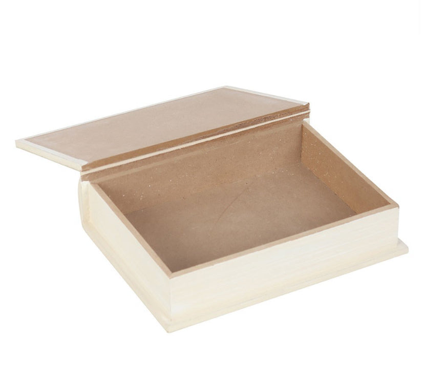 Book shaped storage boxes