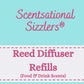 Reed diffuser refill bottles ( Food & Drink scents) 100ml bottles