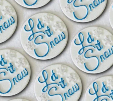 Let it snow mini bath bombs