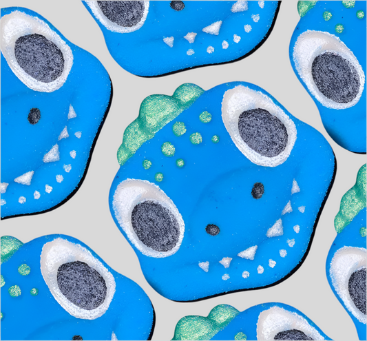 Blue Dino bath bomb