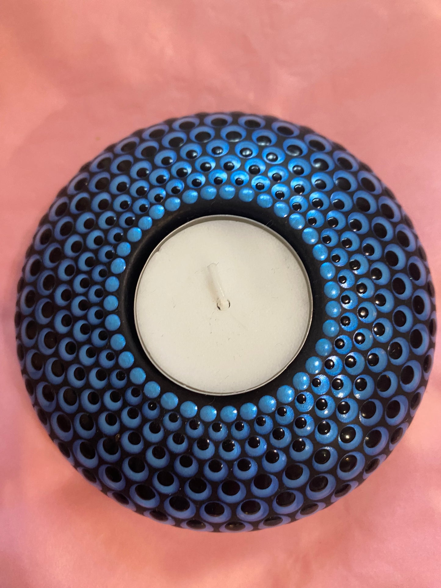 Hand painted tea light holders