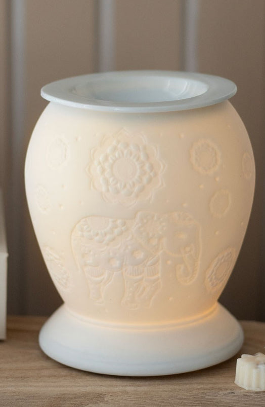Elephant white ceramic electric burner