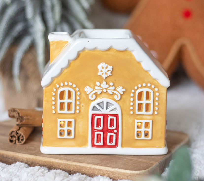 Candy Cane Gingerbread House Burner