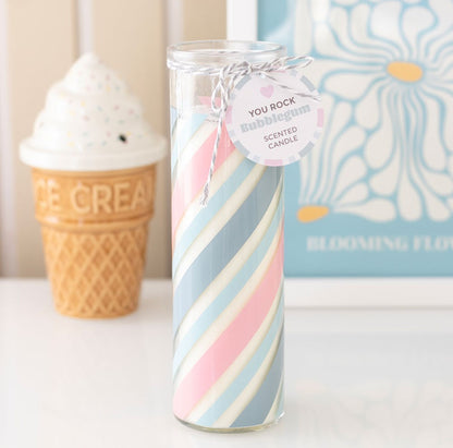Candy striped Tube candles