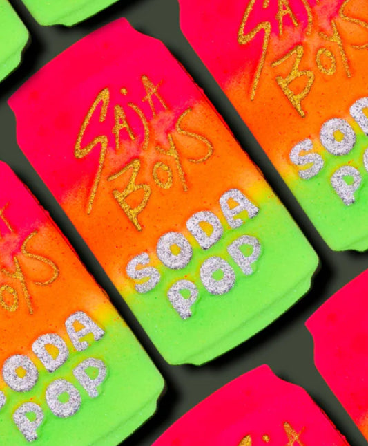 Soda pop bath bomb