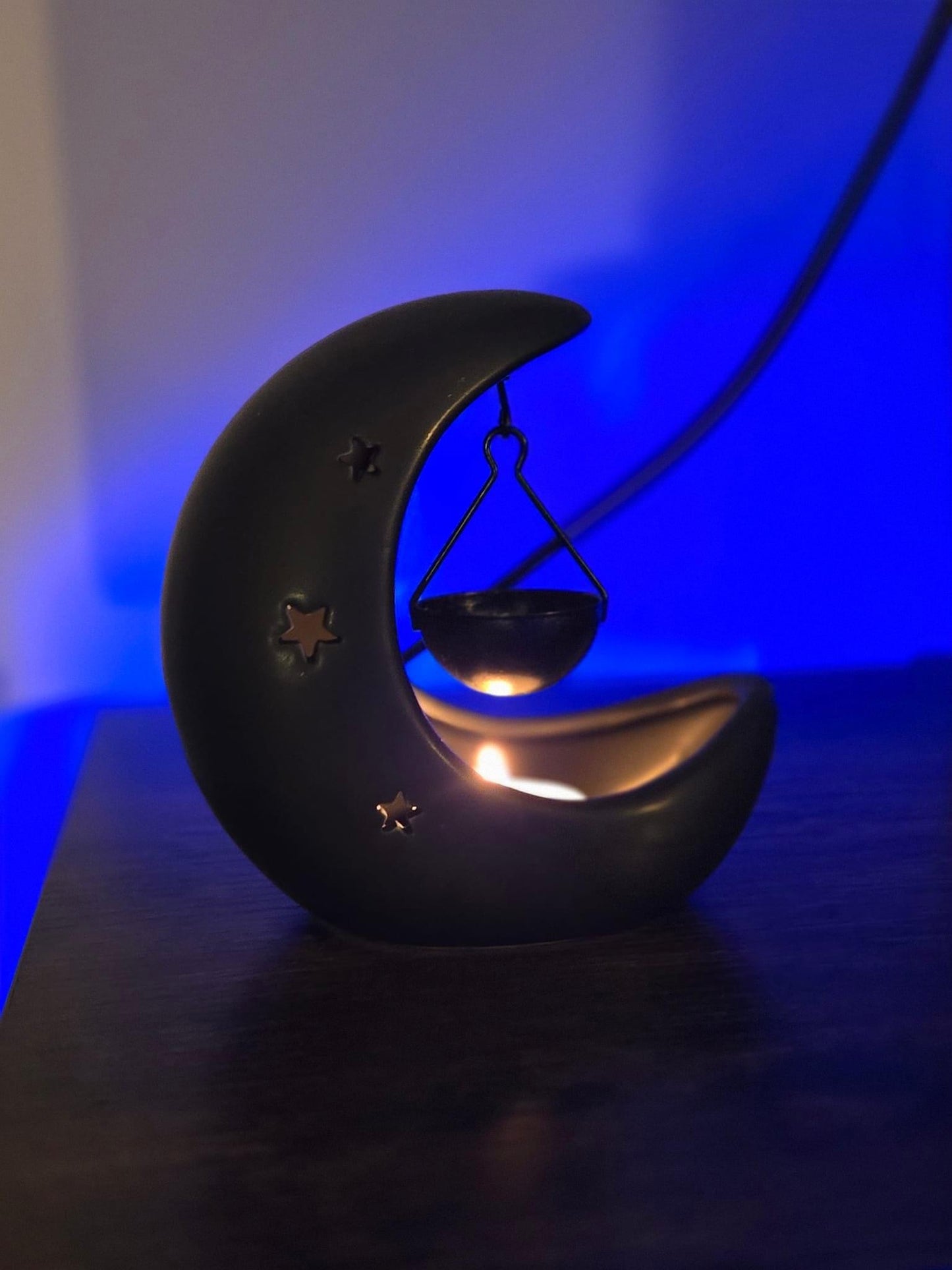 Black Crescent Moon Burner