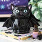 Spooky cute bat cat burner