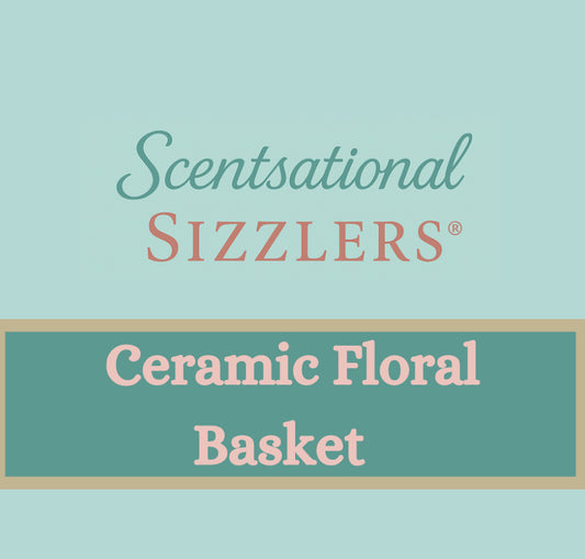 Ceramic Floral Basket