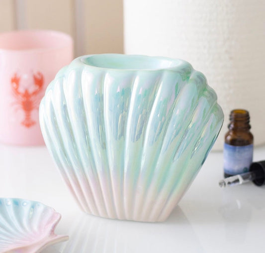 Iridescent Clam shell Burner