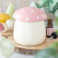 Pink mushroom burner