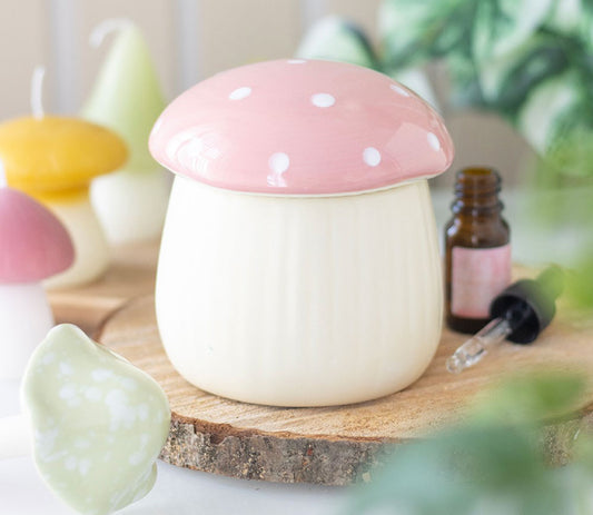 Pink mushroom burner