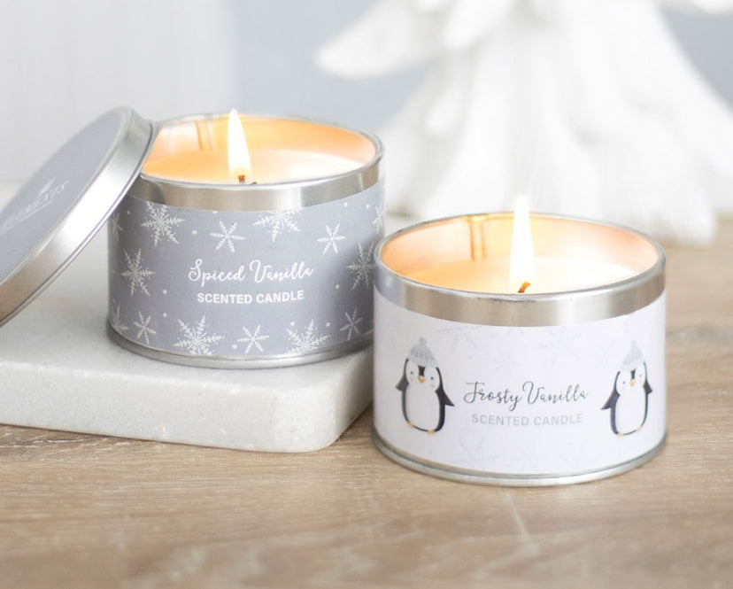 Penguin Christmas Candles