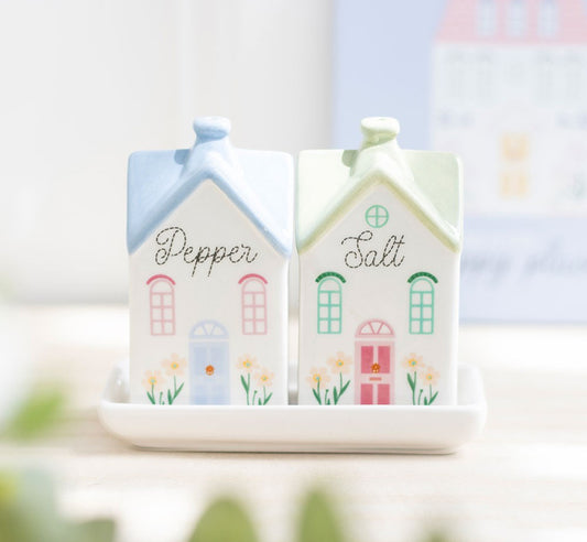 Pastel House Salt & Pepper shakers