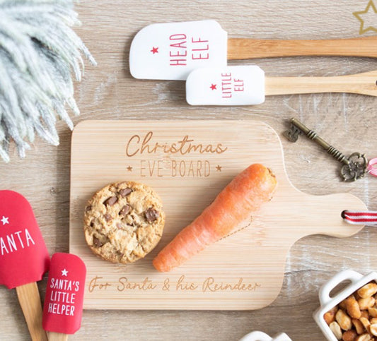 Wooden Christmas Eve serving board