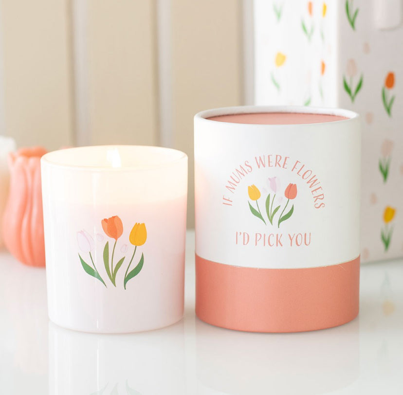 If mums were flowers candle.