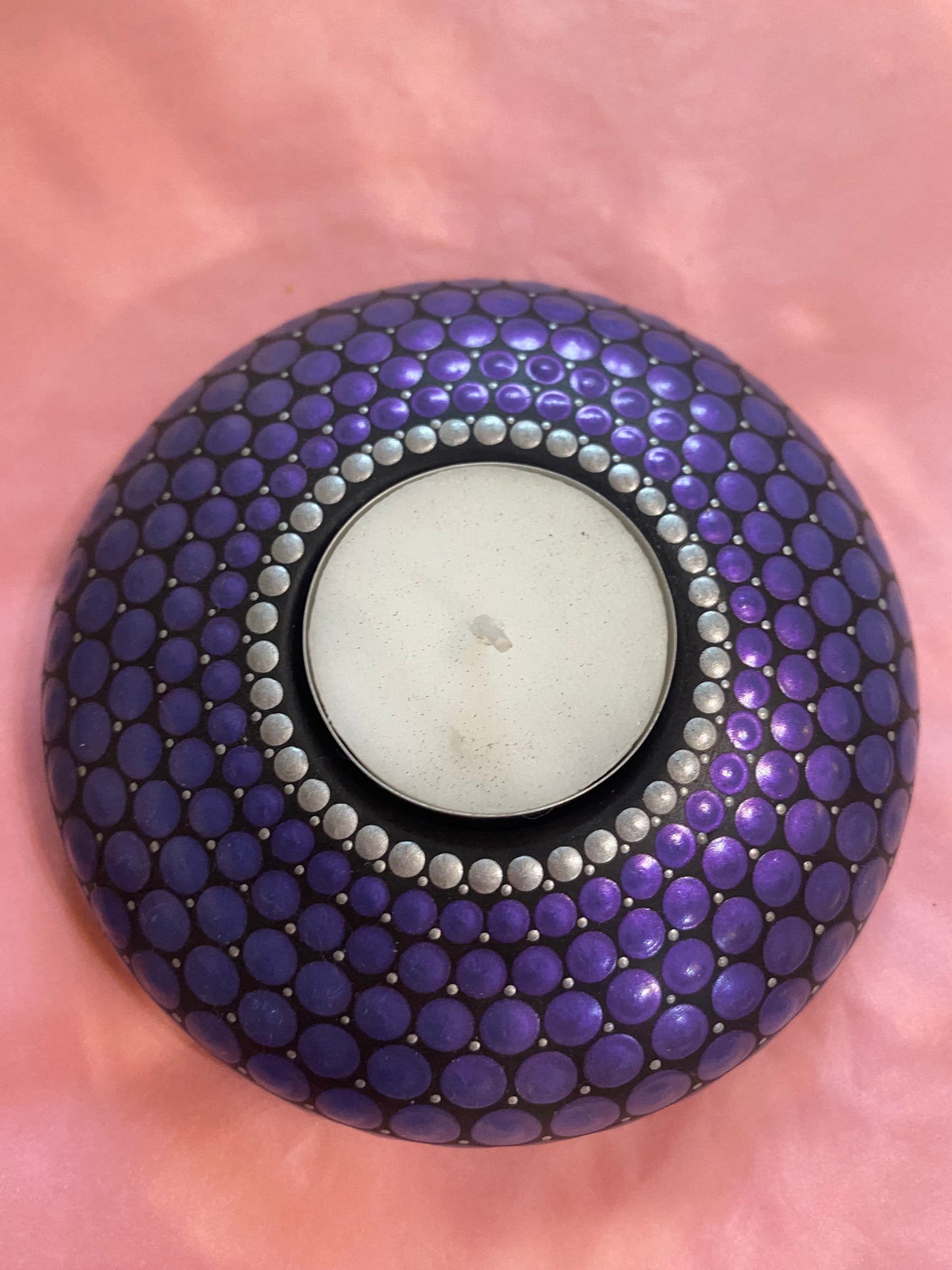 Hand painted tea light holders
