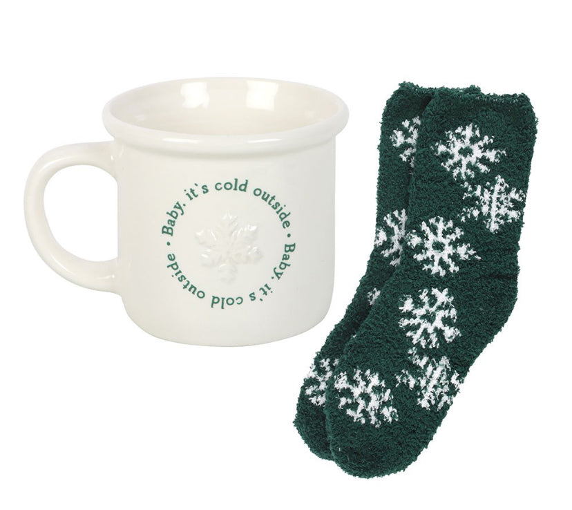 Baby it’s cold outside mug&sock gift set