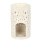 Iridescent White Moon Pillar Oil Burner