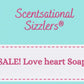 Sale! Round Love heart soap!