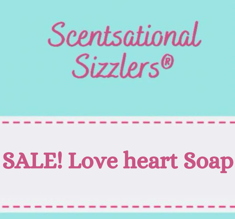 Sale! Round Love heart soap!