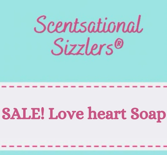 Sale! Round Love heart soap!