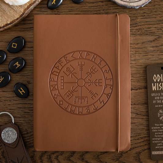 Viking Compass A5 Faux Leather Journal with Pen