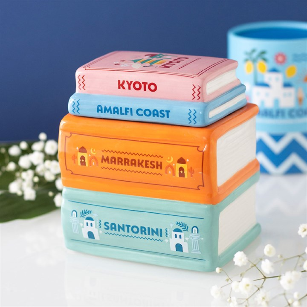 Travel Book Stack Oil Burner